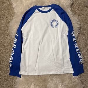 White and blue chrome long